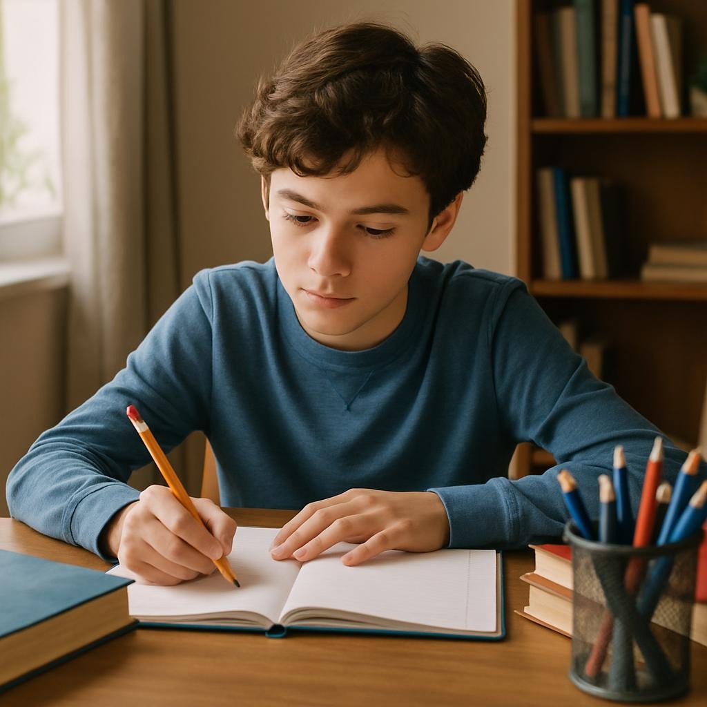 Huiswerk maken zonder strijd: zo help je je kind positief leren leren